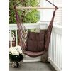 Accent Plus Dark Brown Recycled Cotton Garden Swing Chair
