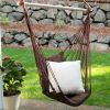Accent Plus Dark Brown Recycled Cotton Garden Swing Chair