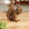 Accent Plus Nibbling Squirrel Garden Statue