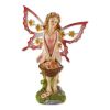 Accent Plus Pink Fairy Solar Garden Statue