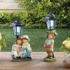 Accent Plus Boy and Girl Solar Garden Light