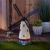 Accent Plus Solar Light-Up Lighthouse Windmill Garden Decor