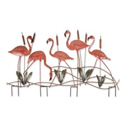 Accent Plus Flock of Flamingos Metal Garden Stake