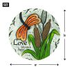 Accent Plus Orange Dragonfly Love Blooms Here Cement Garden Stepping Stone