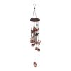 Accent Plus Metal Bell-Style Windchimes with Dogs and Leaf