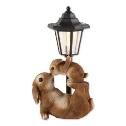Accent Plus Mother and Baby Rabbit Solar Garden Light