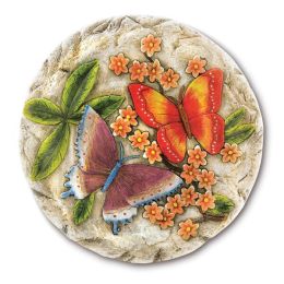 Accent Plus Colorful Cement Butterfly Stepping Stone