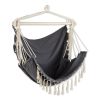 Accent Plus Hammock Chair with Tassel Fringe - Gray