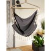 Accent Plus Hammock Chair with Tassel Fringe - Gray