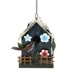 Accent Plus Garden Cottage Metal Birdhouse