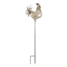 Accent Plus Vintage-Look Metal Rooster Garden Stake - Large