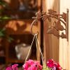 Accent Plus Cast Iron Plant Hanging Bracket Hook - Butterfly