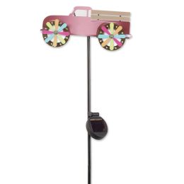 Accent Plus Pink Pick-Up Truck Solar Lighted Garden Stake