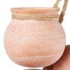 Accent Plus Dangling Pots Decor in Whitewashed Terra Cotta