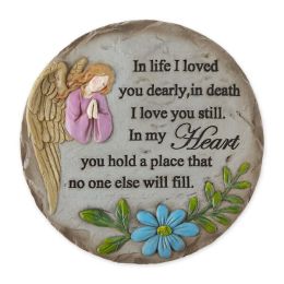 Accent Plus Cement Memorial Stepping Stone - In Life I Loved You