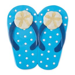 Accent Plus Cement Flip Flops Stepping Stone - Sand Dollar