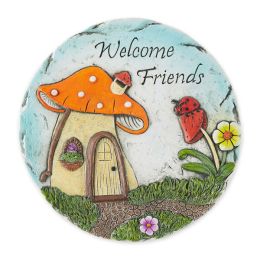 Accent Plus Welcome Friends Cement Stepping Stone
