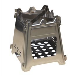 Folding Stainless Steel  Charcoal/ Wood Burning Stove