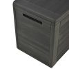 Garden Storage Box Anthracite 45.7"x17.3"x21.7"
