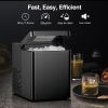 Electric Bullet-Cylindrical Ice maker 7 Mins Fast Icing 33lb/24h Bullet-Shape Ice Low Noise For Home Bar