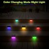 6Pcs Solar Powered Deck Lights Outdoor Acrylic Bubbles Decorative Step Fence Lamp IP55 Waterproof