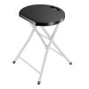 Portable Folding Stools with 330lbs Limited Sturdy Frame