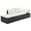 Garden Bed Black 76.8"x23.6" Poly Rattan