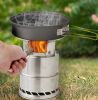 Outdoor Mini Stainless Steel Folding Wood Stove Wood Stove Portable Bbq Camping Stove