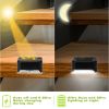 4Pcs Solar Powered LED Step Lights Outdoor Water-Resistant Dusk To Dawn Sensor Fence Lamps For Stairs Yard Railing