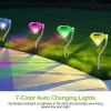 4Pcs Solar Garden Light Outdoor Diamond LED Light IP65 Waterproof Stake Decorative Lamp