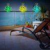 Spiral Spinner Solar Lights Wind Chime LED Color Changing Hanging Wind Lamp Waterproof Decorative Night Lamp