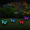 Solar String Light 4 Butterfly Fairy Lights Waterproof Garden Lawn Light Xmas Decor Lamp