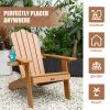 TALE Adirondack Chair Backyard Outdoor Furniture Painted Seating with Cup Holder All-Weather and Fade-Resistant Plastic Wood for Lawn Patio