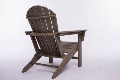 HDPE Resin Wood Outdoor Patio Adirondack Chair XH (Color: Dark Brown)